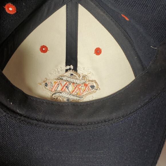 Super Bowl XXXV Hat 2001 Tampa NFL Mirage Puma Navy Adjustable Cap Vintage - Picture 11 of 11